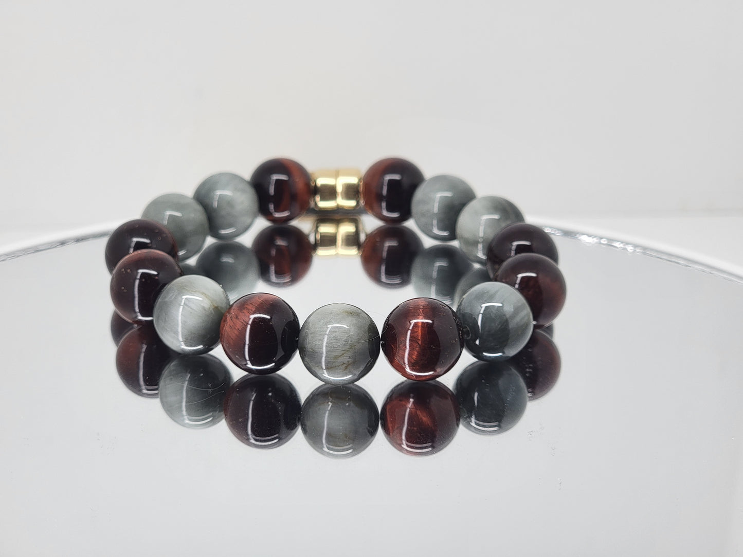 12mmグリーン&ホワイトジェイド